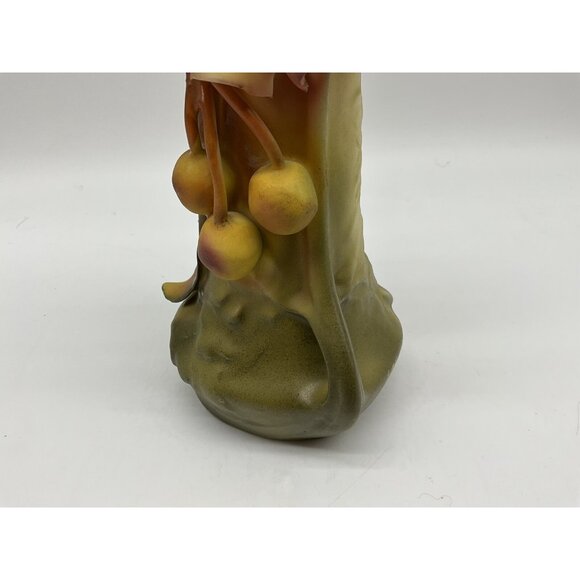 Royal Dux Antique Amphora Austrian Art Nouveau Cherries and Blossoms Vase 8.25" - Picture 13 of 16
